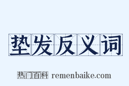 垫发反义词是什么意思的图片